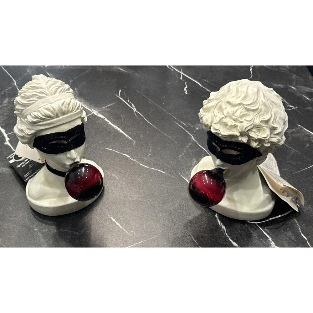 Ashland Light Up Bubble Gum Bust Sculptures 7.5 Set of 2 BNWT Fantasy - Picture 2 of 9